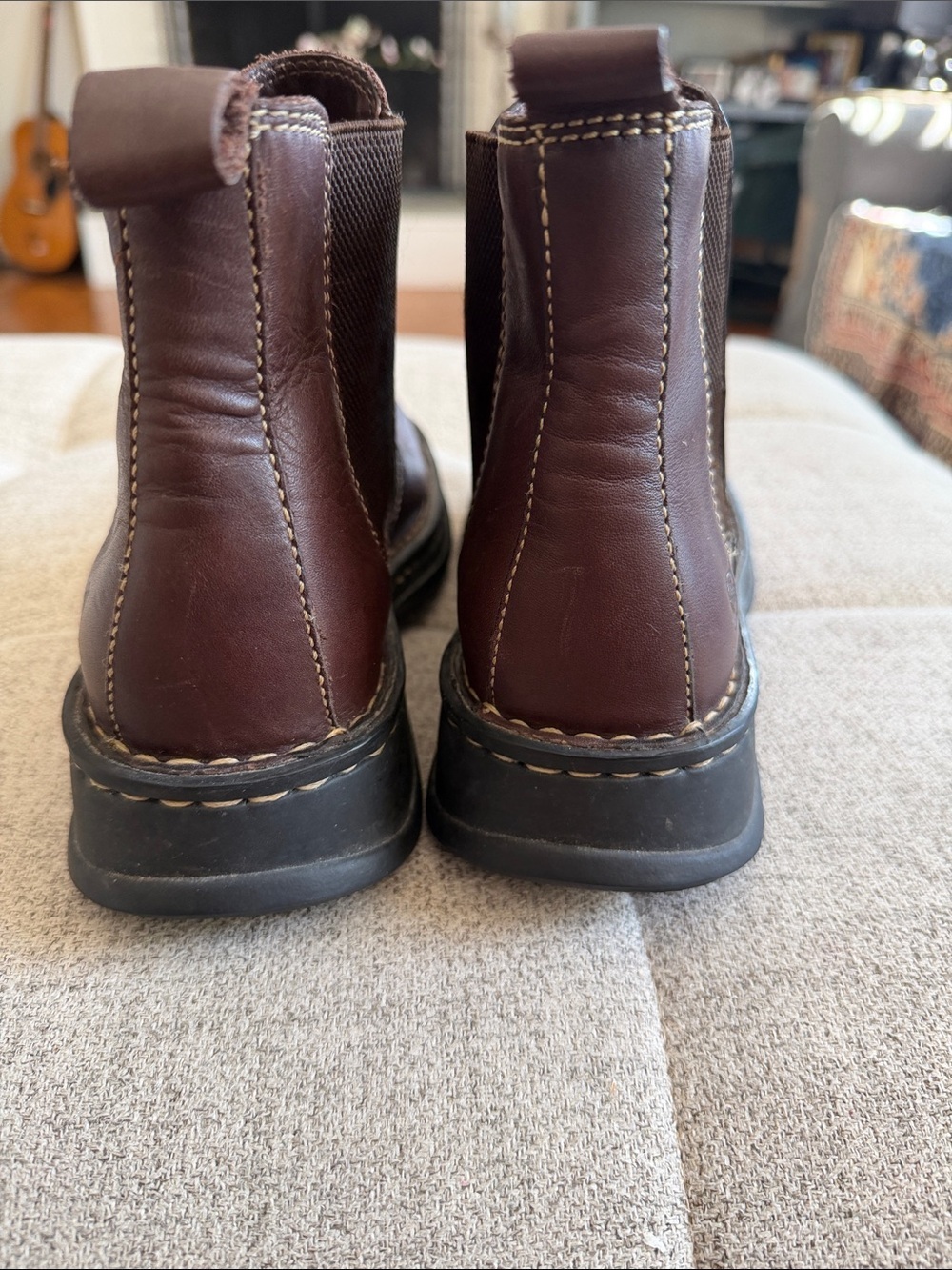 Born Dark Brown Leather Chukka Boots EU 39 Women’s 8 - Picture 7 of 14